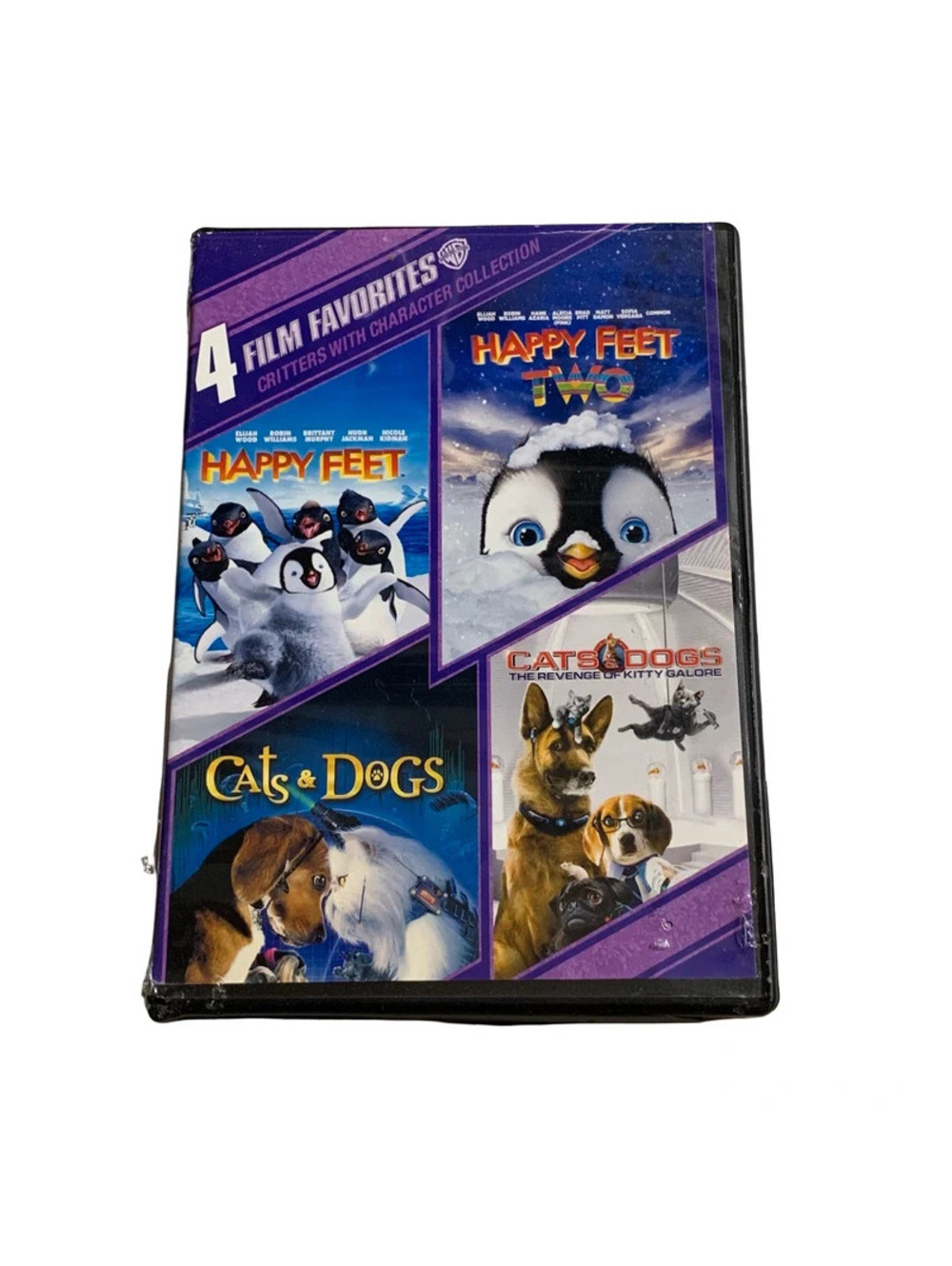 4 Film Favorites Critters With Character DVD 4-Disc Set Happy Feet Cats